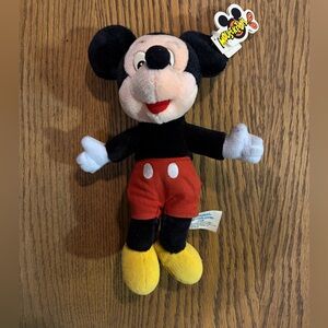Vintage Disneyland Mickey Mouse Plush w/ Original Mouseketoons Tag